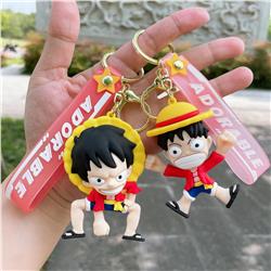 One Piece anime keychain