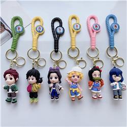 Demon slayer kimets anime keychain