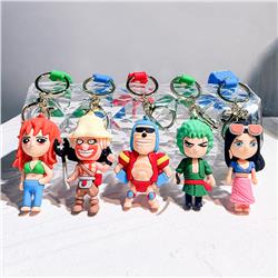 One piece anime keychain