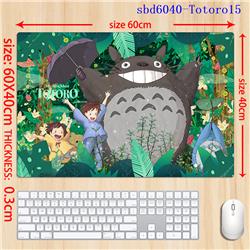 TOTORO anime mouse pad 60*40*0.3cm（lockrand）
