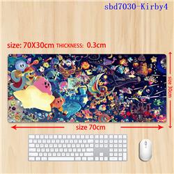 Kirby anime mouse pad 70*30*0.3cm（lockrand）