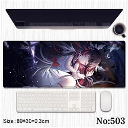 Genshin Impact anime Mouse pad 80*30*0.3cm