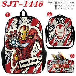 Avengers anime backpack+ lunch bag+pencil bag