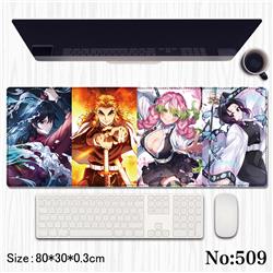 Demon slayer kimets anime Mouse pad 80*30*0.3cm