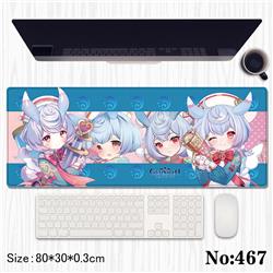 Genshin Impact anime Mouse pad 80*30*0.3cm