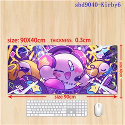 Kirby anime mouse pad 90*40*0.3cm（lockrand）