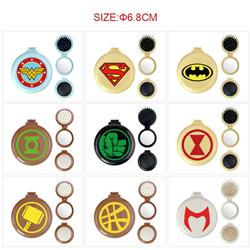 Avengers anime multi functional small mirror and comb 5 pcs a set