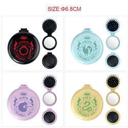seven deadly sins  anime multi functional small mirror and comb 5 pcs a set