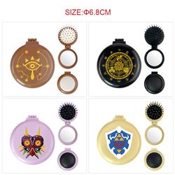 The Legend of Zelda anime multi functional small mirror and comb 5 pcs a set