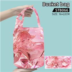 Genshin Impact anime bucket bag16*22cm