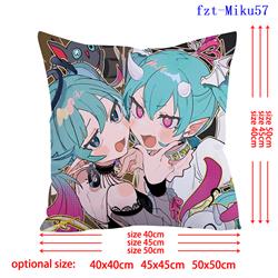 Hatsune Miku anime pillow cushion 45*45cm