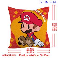 Super Mario anime pillow cushion 45*45cm