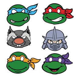 Turtles anime Paper mask 60pcs(10 of each)