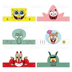 SpongeBob anime paper cap 60pcs(10 of each)