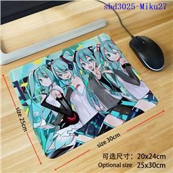 Hatsune Miku anime mouse pad 30*25*0.3cm（lockrand）