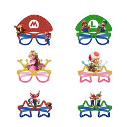 Super Mario anime paper glasses 120pcs(20 of each)