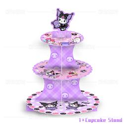 Kuromi anime cupcake stand 10 pcs