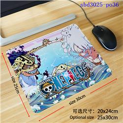 One Piece anime mouse pad 30*25*0.3cm（lockrand）