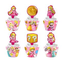 Super Mario anime 12 tapcoke wroppers+12small plug 10 pcs