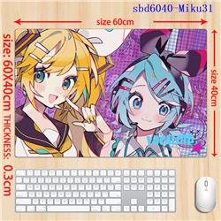 Hatsune Miku anime mouse pad 60*40*0.3cm（lockrand）