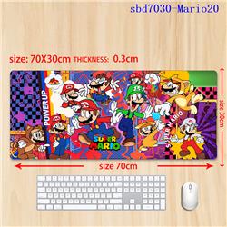 Super Mario anime mouse pad 70*30*0.3cm（lockrand）