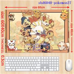 Pokemon anime mouse pad 60*40*0.3cm（lockrand）