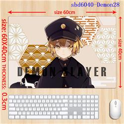 Demon slayer kimets anime mouse pad 60*40*0.3cm（lockrand）