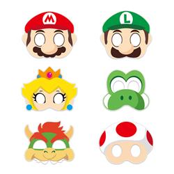 Super Mario anime paper mask 60pcs