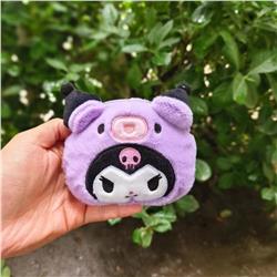 Kuromi anime plush bag 12*10cm