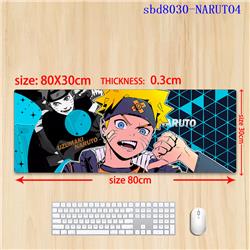 Naruto anime mouse pad 80*30*0.3cm（lockrand）