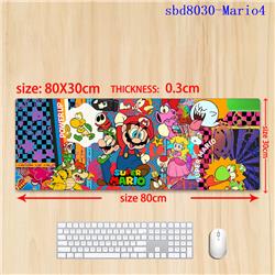 Super Mario anime mouse pad 80*30*0.3cm（lockrand）