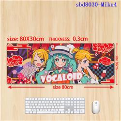 Hatsune Miku anime mouse pad 80*30*0.3cm（lockrand）