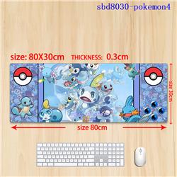 Pokemon anime mouse pad 80*30*0.3cm（lockrand）