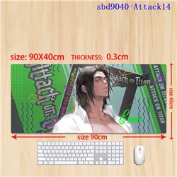 Attack on Titan anime mouse pad 90*40*0.3cm（lockrand）