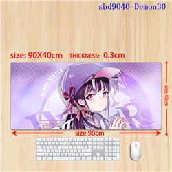 Demon slayer kimets anime mouse pad 90*40*0.3cm（lockrand）