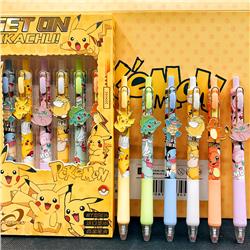 Pokemon anime neutral pen 0.5mm black 6pcs a set