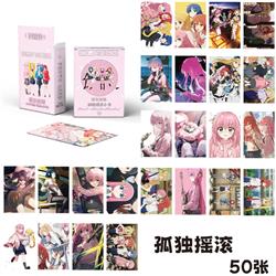Bocchi the rock anime lomo cards price for a set of 50 pcs