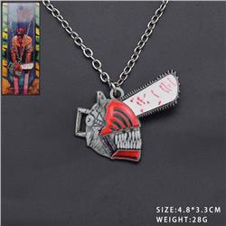 chainsaw man anime necklace