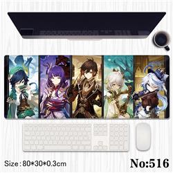 Genshin Impact anime mouse pad 80*30*0.3cm