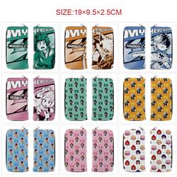 My Hero Academia anime wallet 19*9.5*2.5cm