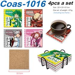 My Hero Academia anime coaster 4pcs a set