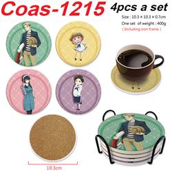 SPY×FAMILY anime coaster 4pcs a set