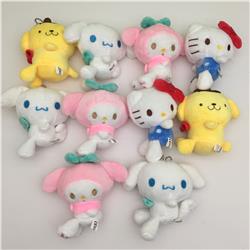 hello kitty anime Plush toy 11cm 10pcs a set