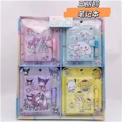 Kuromi anime notebook with pen set 16 pcs a set