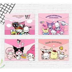 Kuromi anime file pocket  A4 23*32.5cm 10 pcs a set