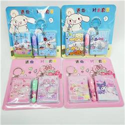 Kuromi anime notebook keychain 5.5*7cm 18 pcs a set