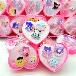 Kuromi anime ring  24 pcs a set