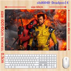 Deadpool anime mouse pad 60*40*0.3cm（lockrand）