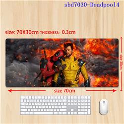 Deadpool anime mouse pad 70*30*0.3cm（lockrand）