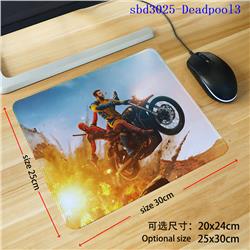 Deadpool anime mouse pad 30*25*0.3cm（lockrand）